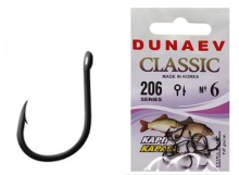 Крючок одинарный Dunaev Classic 206