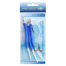 Подвеска морская Mikado Gummi Makk Rig Blue 4 x №2/0
