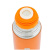 Термос Biostal 1,0л c узким горлом с кнопкой оранжевый (2)
