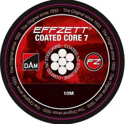 Поводок Dam FZ Coated Core7 Steeltrace Black 10м 11кг¶