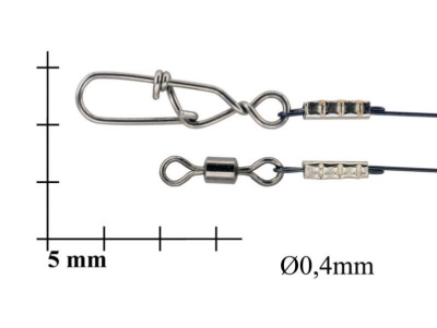 Поводок BIGULOV Стандарт 10см, 15кг (2шт), СТ42-10-2
