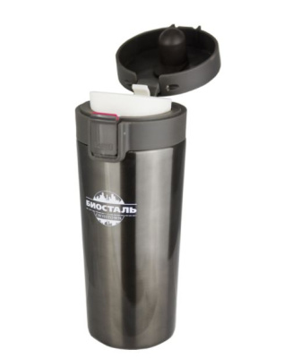 Термокружка Biostal-Crosstown, 0,40л (NMT-400V), вороненая сталь (1)