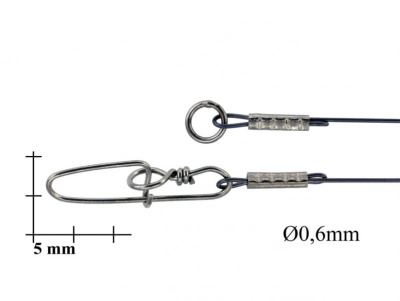 Поводок BIGULOV Джерк 20см, 20кг (1шт), ДК-20-1