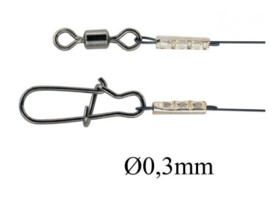 Поводок Bigulov Лайт титановый 15см 10кг 