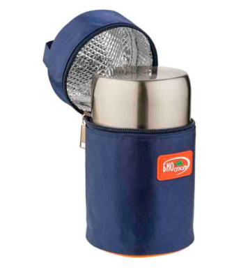 Термос Biostal-Авто 0,8л с широким горлом суповой с термочехлом (5)