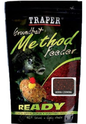 Прикормка Traper Method Feeder Ready Morwa czerwona 750г