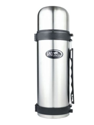 Термос Biostal 1,2л с узким горлом с ручкой