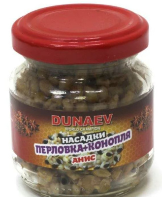Насадка стеклобанка Dunaev Перловка+Конопля 100мл (Анис)