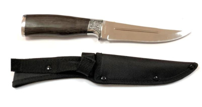 Нож нескладной Охотник большой сталь в чехле