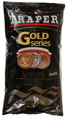 Прикормка Traper Gold Series, 1kg, Active Black