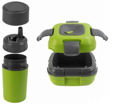 Набор Paloma пластмассовый c ланч-боксом 1л, бутылкой 0,6л и сумкой (1)