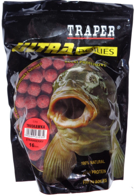 Бойлы Traper Ultra, 16mm, 500g, Truskawka