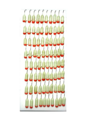 Мормышка фосфорная Красная шапочка шар d 6.0мм кр.№10 (80шт)¶