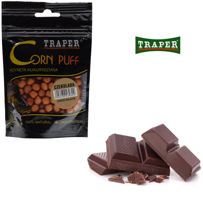 Приманка Traper Kukurydza в пакетах, 8mm, 20g, Puff Czekolada