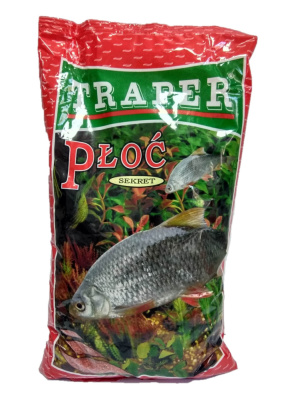 Прикормка Traper Sekret, 1kg, Ploc Czerwony (красный)  