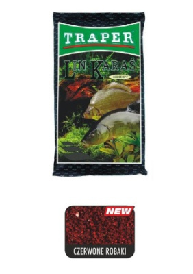 Прикормка Traper Sekret, 1kg, Lin-Karas czerwony Robak