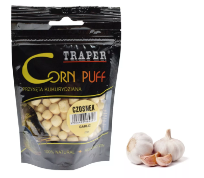 Приманка Traper Kukurydza в пакетах, 4mm, 20g, Puff Czosnek