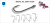 Крючок одинарный Crazy Fish Micro Jig Joint Hook MJJH10_10 Крючок одинарный Crazy Fish Micro Jig Joint Hook MJJH10_10