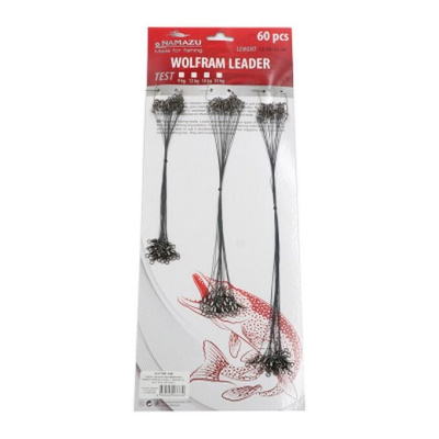 Поводок Namazu Wolfram Leader вольфрамовый 15-20-25см
