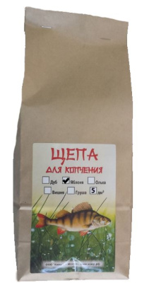 Щепа Каюр для копчения Яблоня 5 куб.дм