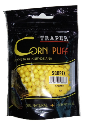 Приманка Traper Kukurydza в пакетах, 4mm, 20g, Puff Scopex 