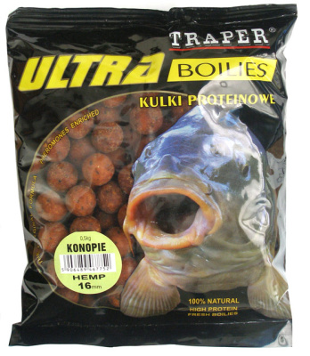 Бойлы Traper Ultra, 16mm, 500g, Konopie 