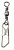 Вертлюг+карабин Mikado Barrel Swivel Safety Snap, №20, BN (12шт)¶