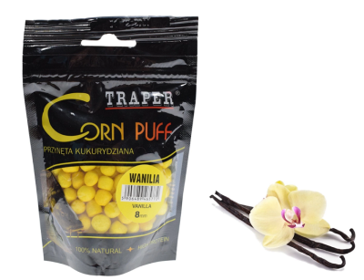 Приманка Traper Kukurydza в пакетах, 12mm, 20g, Puff Wanilia 
