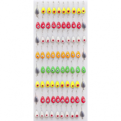 Мормышка металлическая Lumicom Паяная с фосф.каплей №29-ФЛ (набор) (60шт)