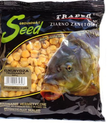 Приманка Traper Ziarno Kukurydza truskawka 500г