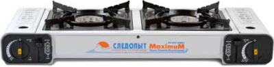 Плита настольная газовая Следопыт - MaximuM  двойная с переходником