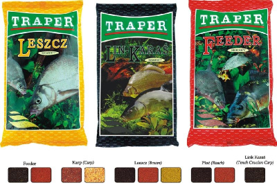 Прикормка Traper 1kg, Feeder Series Karp   