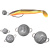 Груз Чебурашка со вставным ухом Spro Bottom Jig 14г
