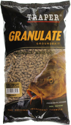Приманка Traper Granulat Halibut 5мм 1кг