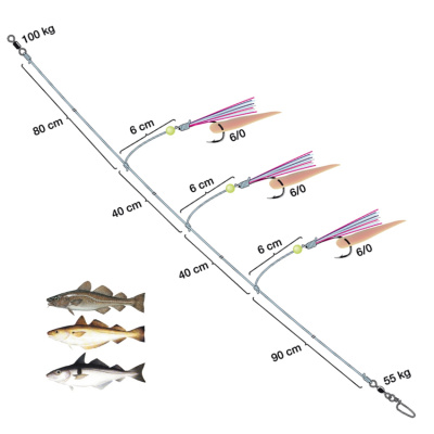 Система Spro Norway - Exp Gummi Makk Rig2 №5/0
