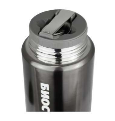 Термос Biostal, 0,5л (NTS-500V), c ш/г, суповой с ложкой, вороненая сталь (3)