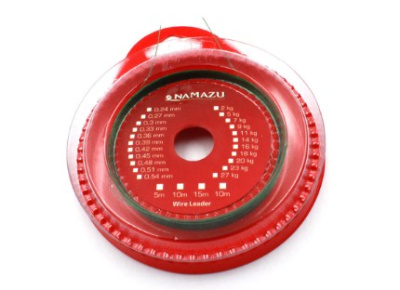 Поводковый материал флюорокарбоновый Namazu, d 0,341мм, L 5м, test 7.04кг